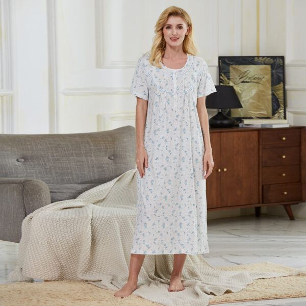 Keyocean Cotton Women Nightgowns, Soft Lightweight Comfortable Ladies ...