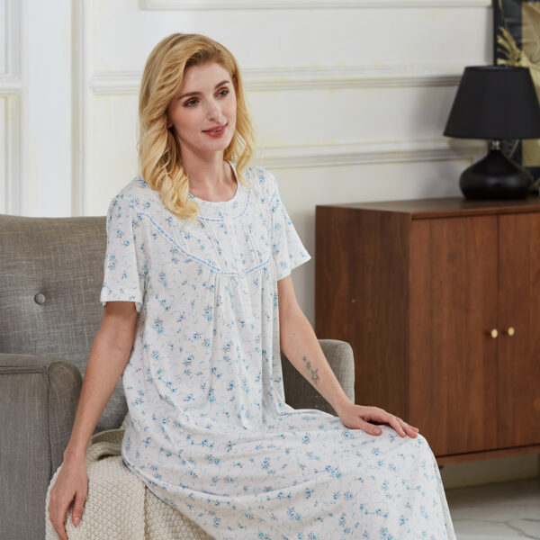 Keyocean Cotton Women Nightgowns, Soft Lightweight Comfortable Ladies ...